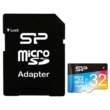 کارت حافظه microSDHC سیلیکون پاور مدل Superior Pro کلاس 10 استاندارد UHS-I U3 سرعت 100MBps ظرفیت 32 گیگابایت به همراه آداپتور SD
